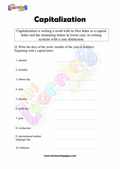Capitalization-Worksheets-Grade-1-Activity-1