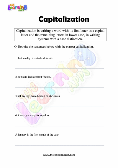 Capitalization-Worksheets-Grade-1-Activity-4