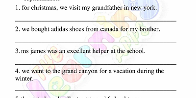 Capitalization-Worksheets-Grade-3-Activity-1 Capitalization-Worksheets-Grade-3-Activity-1