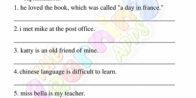 Capitalization-Worksheets-Grade-3-Activity-4 Capitalization-Worksheets-Grade-3-Activity-4