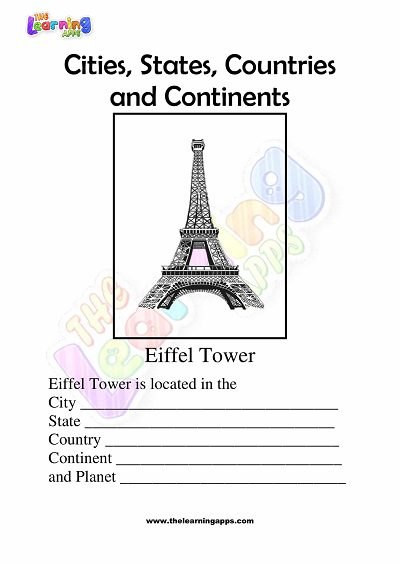 City-State-Country-Continent-Worksheets-Grade-3-Activity-3