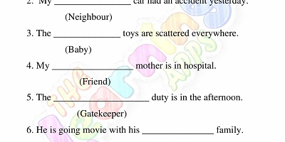 Possessive-Noun-Worksheets-Grade-3-Activity-5 Possessive-Noun-Worksheets-Grade-3-Activity-5