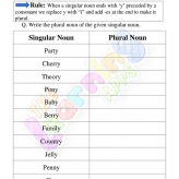 Substantivo singular e plural-Planilhas-3ª série-Atividade-7
