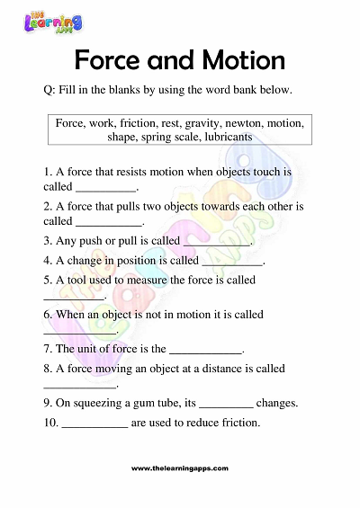 Force-and-Motion-Worksheets-Grade-3-Activity-1