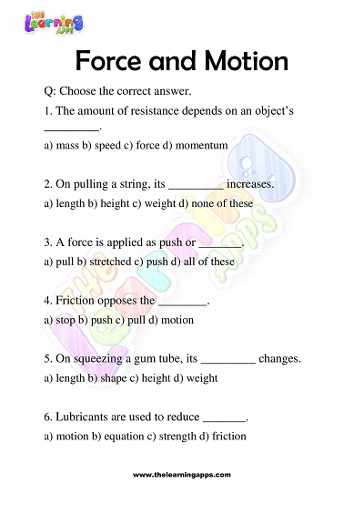 Force-and-Motion-Worksheets-Grade-3-Activity-3