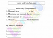 Mammals-Worksheets-Grade-3-Activity-4