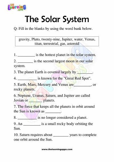 The-Solar-System-Worksheets-Grade-3-Activity-3