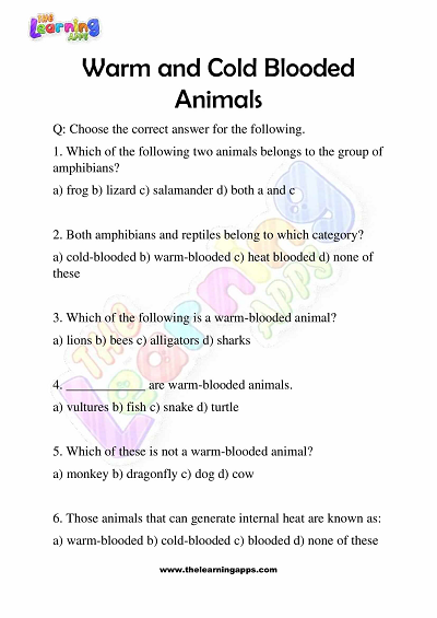 Warm-and-Cold-Blooded-Animals-Worksheets-Grade-3-Activity-4