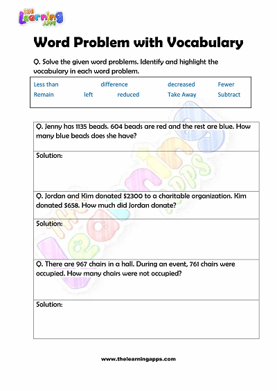 Word-Problem-with-Vocabulary-Worksheets-Grade-2-Activity-6