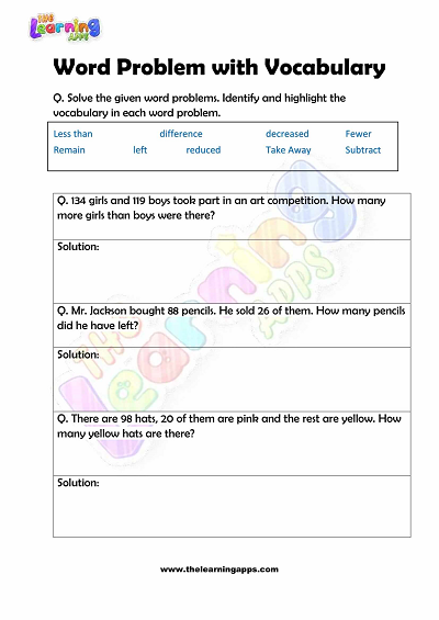 Word-Problem-with-Vocabulary-Worksheets-Grade-2-Activity-8