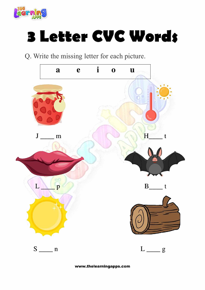 3-Letter-CVC-Words-Worksheets-for-Preschool-Activity-2