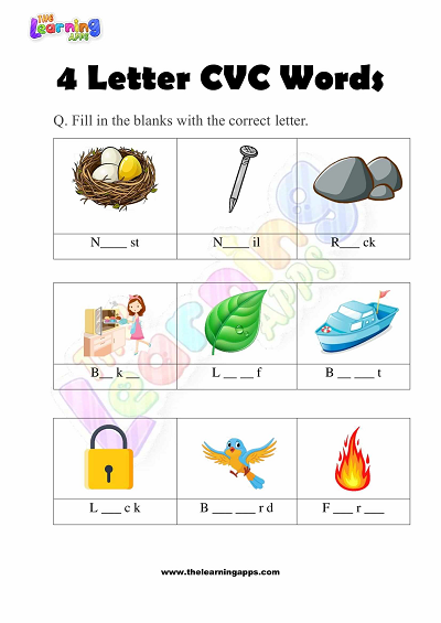 4-Letter-CVC-Words-Worksheets-for-Kindergarten-Activity-3