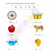 Hojas de trabajo de palabras CVC de 5 letras para jardín de infantes