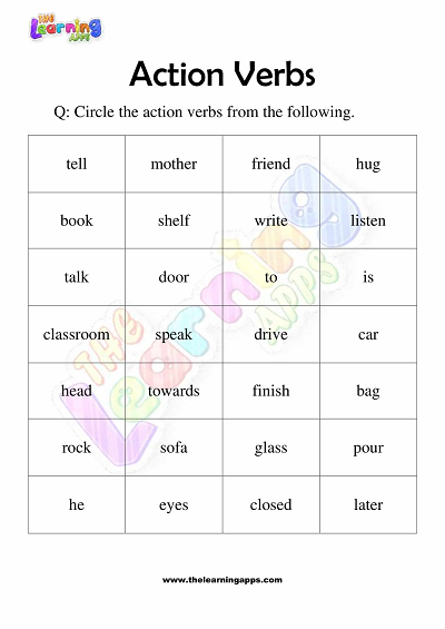 Action-Verbs-Worksheets-for-Grade-3-Activity-3