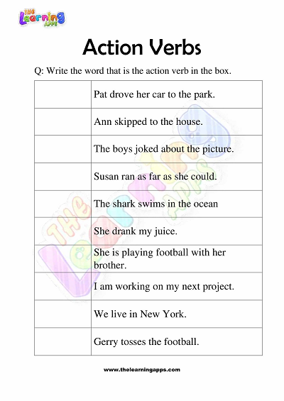 Action-Verbs-Worksheets-for-Grade-3-Activity-5
