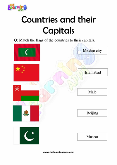 Countries-and-Their-Capitals-Worksheets-for-Grade-3-Activity-3