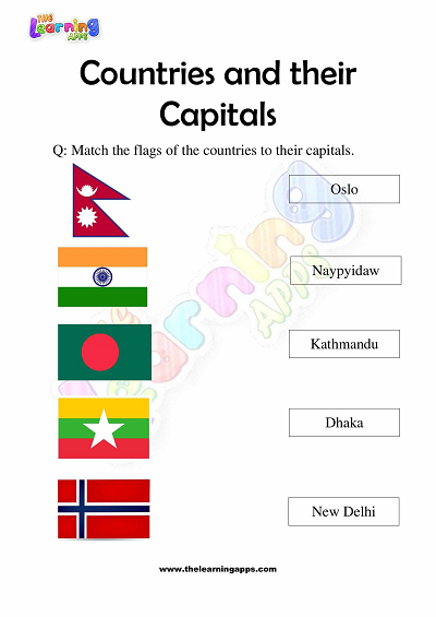 Countries-and-Their-Capitals-Worksheets-for-Grade-3-Activity-4