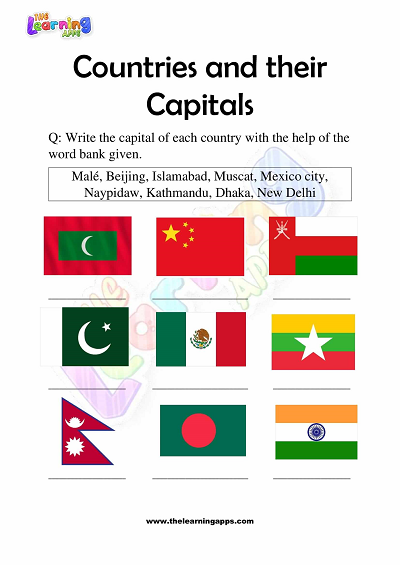 Countries-and-Their-Capitals-Worksheets-for-Grade-3-Activity-5