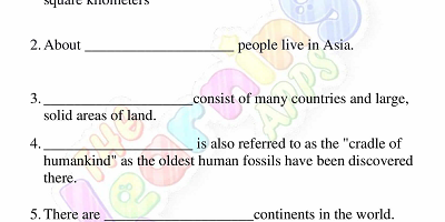 Facts-About-Continents-Worksheets-for-Grade 3-Activity-3