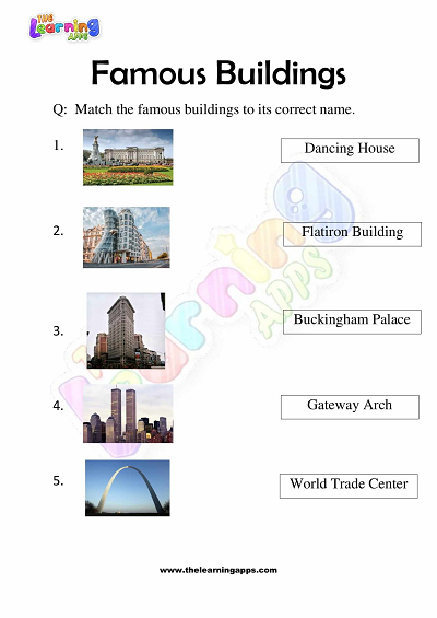 Famous-Buildings-Worksheets-for-Grade-3-Activity-2