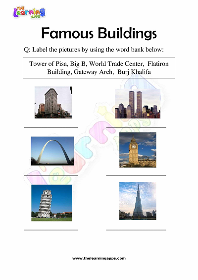 Famous-Buildings-Worksheets-for-Grade-3-Activity-4