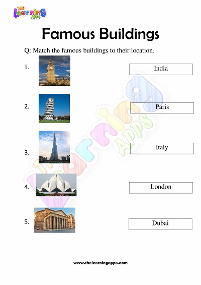 Famous-Buildings-Worksheets-for-Grade-3-Activity-9