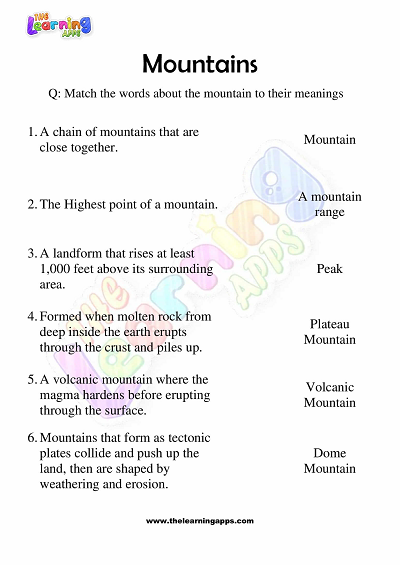 Mountains-Worksheets-for-Grade-3-Activity-3