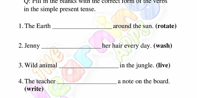 Present-Tense-Worksheets-for-Grade-3-Activity-3