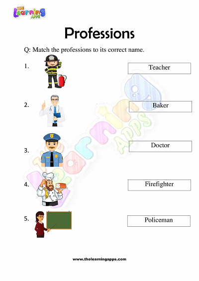 Professions-Worksheets-for-Grade 3-Activity-1
