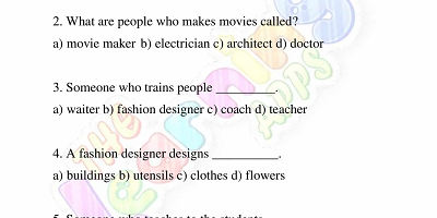 Professions-Worksheets-for-Grade 3-Activity-10 Professions-Worksheets-for-Grade 3-Activity-10