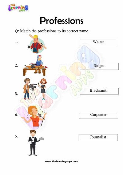 Professions-Worksheets-for-Grade 3-Activity-2