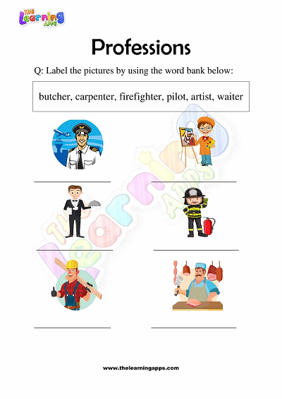 Professions-Worksheets-for-Grade 3-Activity-5