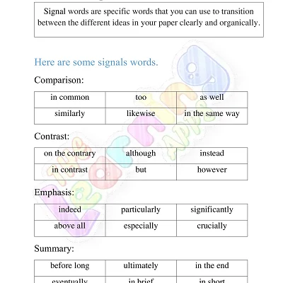 Signal-Words-Worksheets-for-Grade-1-Activity-1