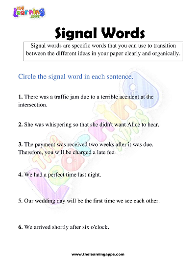 Signal-Words-Worksheets-for-Grade-3-Activity-2