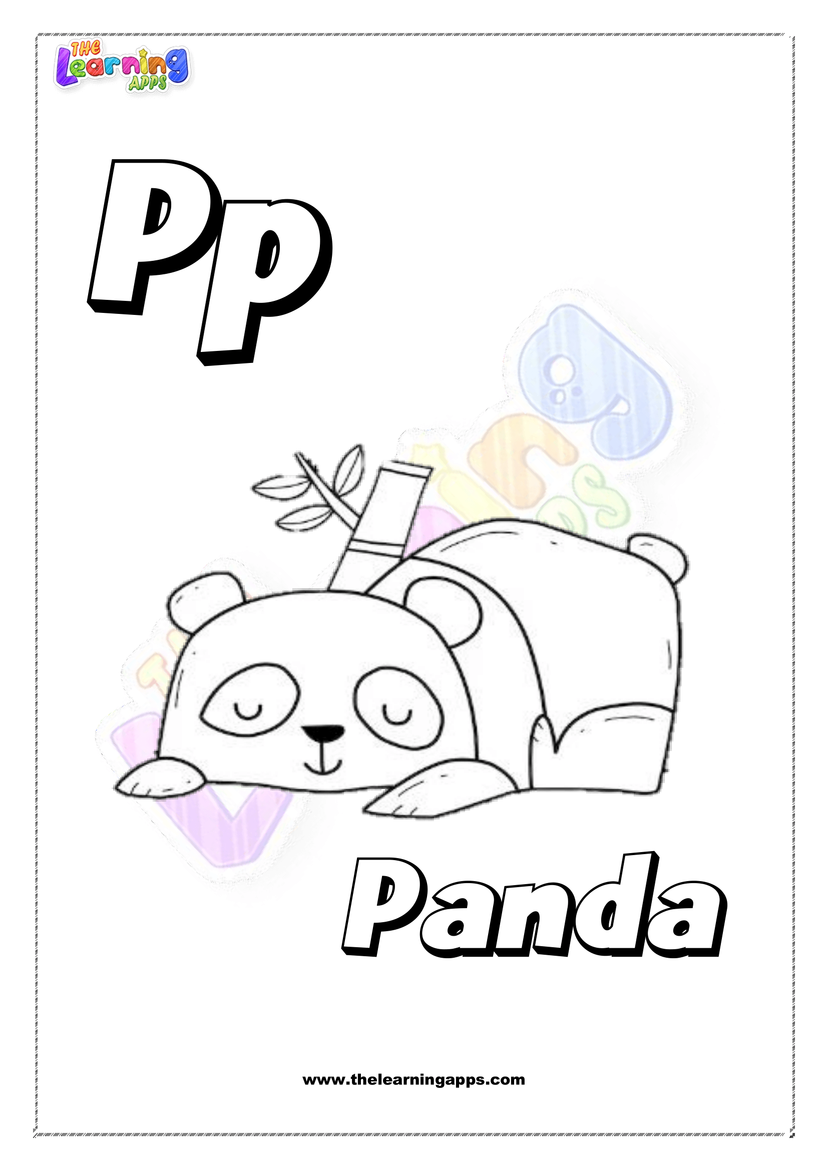 Animal P Printable For Kids - Worksheet