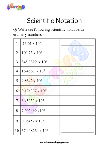 scientific notation worksheet grade 3-01