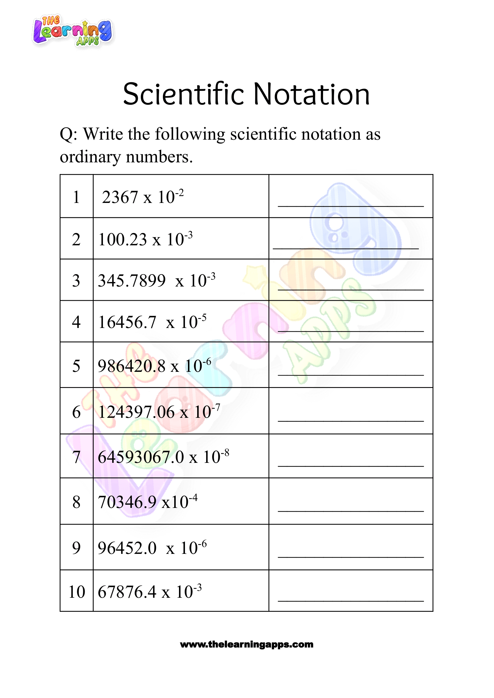 scientific notation worksheet grade 3-02