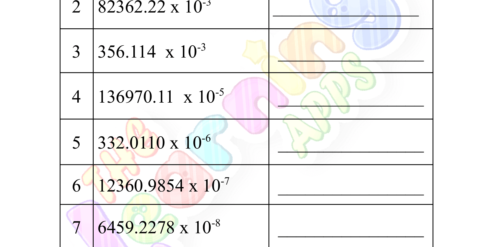 scientific notation worksheet grade 3-06