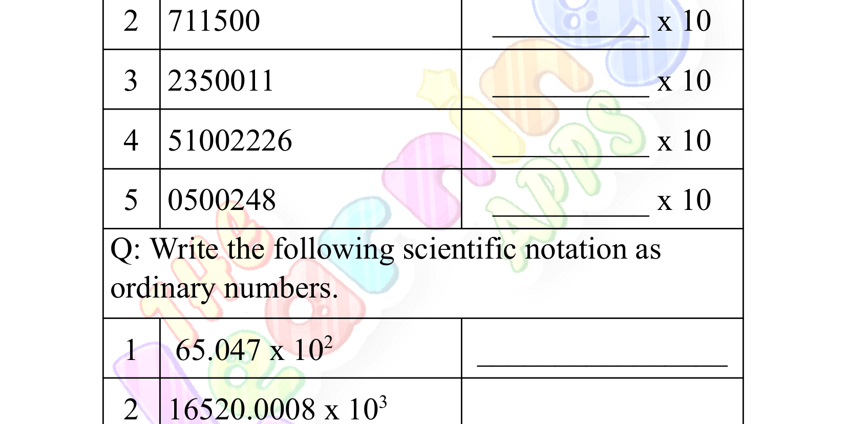 scientific notation worksheet grade 3-08