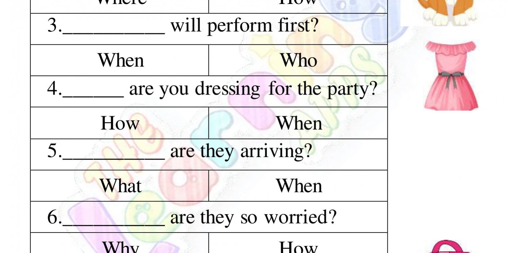 Питање-Речи-Радни лист-Активност-09 Питање-Речи-Радни лист-Активност-09