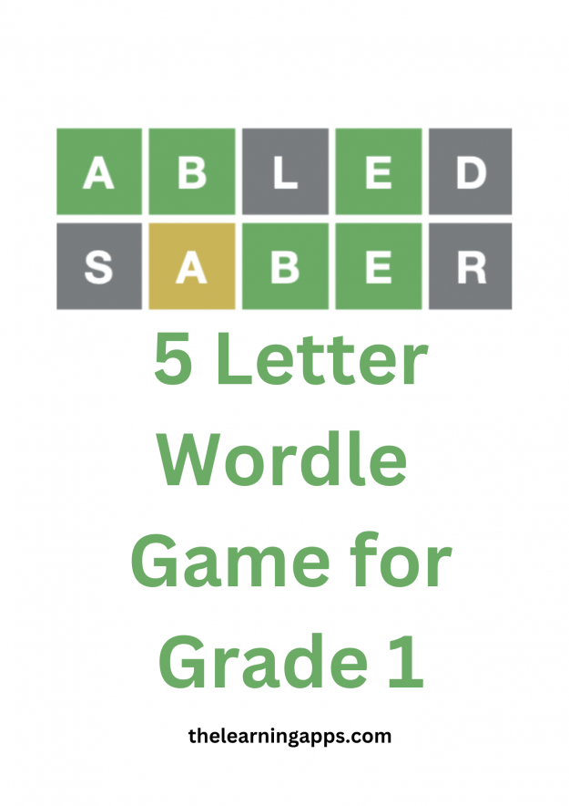 5 Letter Wordle Game for Grade 1 5 Letter Wordle Game for Grade 1