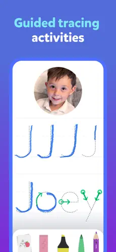 Schermata dell'app di apprendimento TinyTap ABC per bambini 3