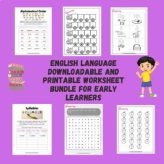 Grade 1 English Bundle of Printable Practice Worksheets