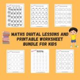 Kindergarten Math Bundle of Printable Practice Worksheets