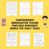 Tracing Printable Worksheet Bundle for Kids