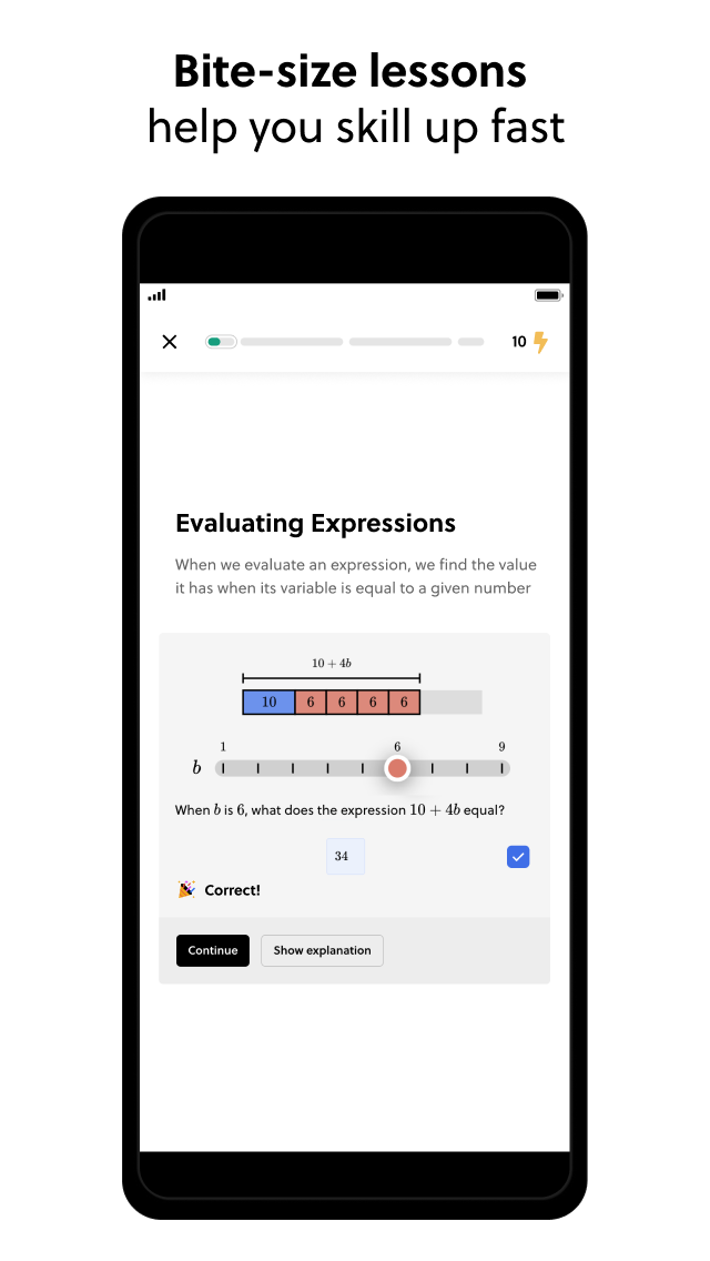 Aplicativo de matemática brilhante para crianças da 1ª ou 2ª série.