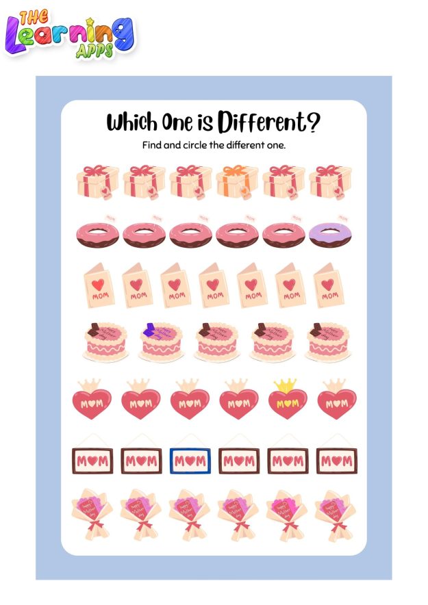 Mother's coloring pages for kids - Thelearningapps