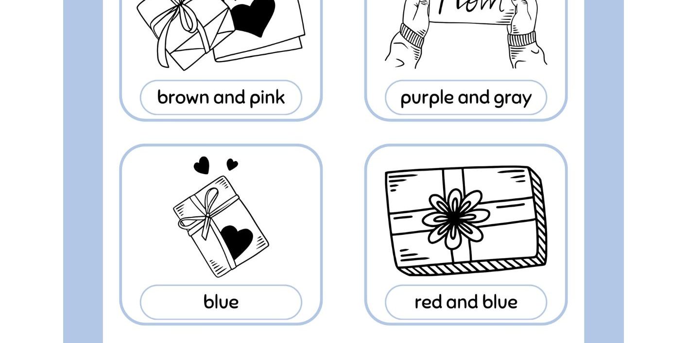 Mothers Day Worksheet – 8 Mother's coloring pages for kids - Thelearningapps