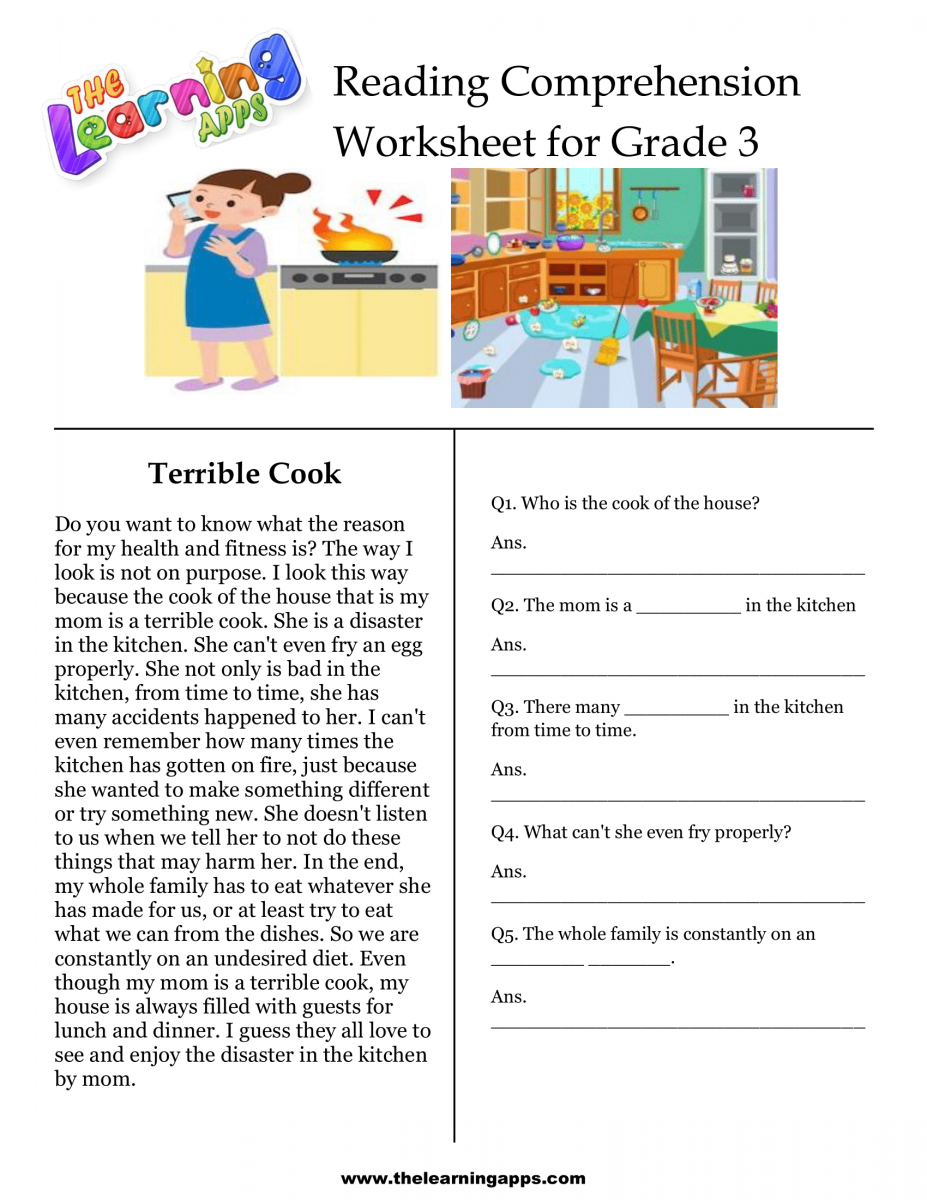 Free Reading Comprehension Worksheets for 2nd Grade