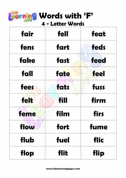 4 LETTER WORD STARTING WITH F-2